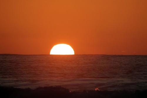 Sunrise sunset La Santa Lanzarote Canarias