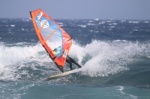 Wave windsurfing 35 knots of wind El Cabezo El Medano 28-09-2021