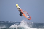 Wave windsurfing 35 knots of wind El Cabezo El Medano 28-09-2021