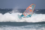 Wave windsurfing 35 knots of wind El Cabezo El Medano 28-09-2021
