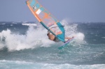 Wave windsurfing 35 knots of wind El Cabezo El Medano 28-09-2021