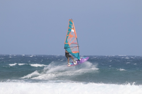 Wave windsurfing 35 knots of wind El Cabezo El Medano 28-09-2021