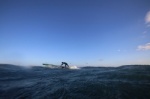 Windsurfing and kitesurfing at Harbour Wall in El Medano Tenerife 05-11-2017