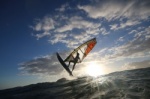 Windsurfing and kitesurfing at Harbour Wall in El Medano Tenerife 05-11-2017