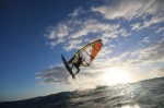 Windsurfing and kitesurfing at Harbour Wall in El Medano Tenerife 05-11-2017