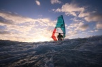 Windsurfing and kitesurfing at Harbour Wall in El Medano Tenerife 05-11-2017